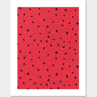 Watermelon Texture Pattern Posters and Art